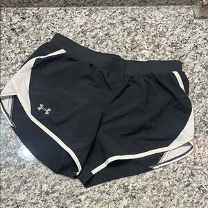Under Armour Women's Athletic Shorts in Black and White
